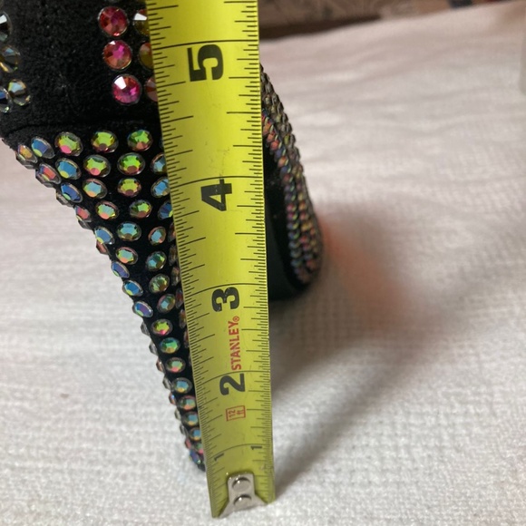 Black Stilettos with Rhinestones for the Holidays, yes please - Picture 2 of 3